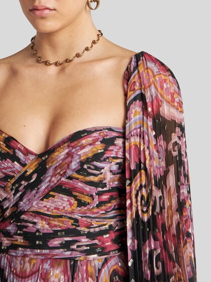FIL COUPÉ SILK DRESS