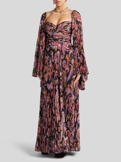 FIL COUPÉ SILK DRESS