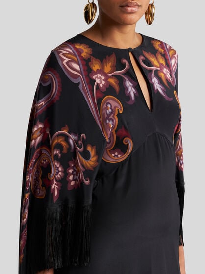 PRINTED SILK DRESS