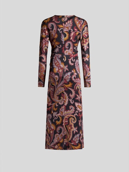 MIDI DRESS WITH ALL-OVER PRINT