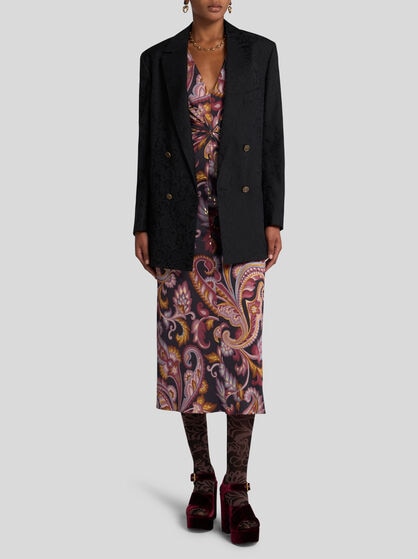 MIDI DRESS WITH ALL-OVER PRINT