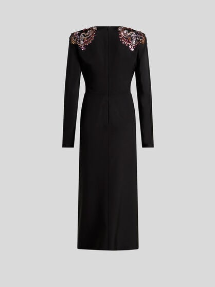 EMBROIDERED SILK DRESS