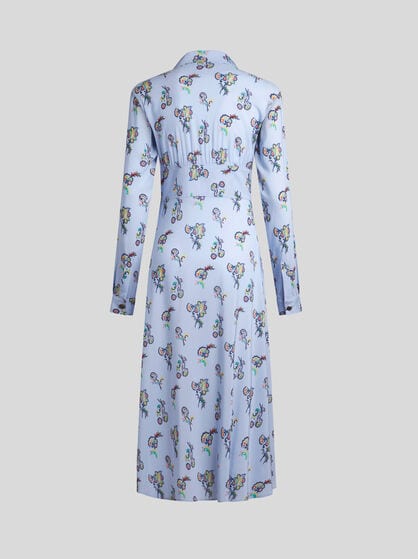STRETCH SABLE SHIRT DRESS