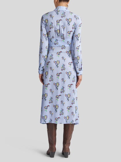 STRETCH SABLE SHIRT DRESS