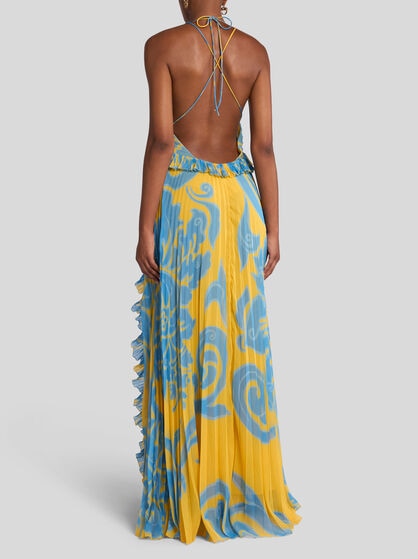 LONG DRESS WITH RUFFLES