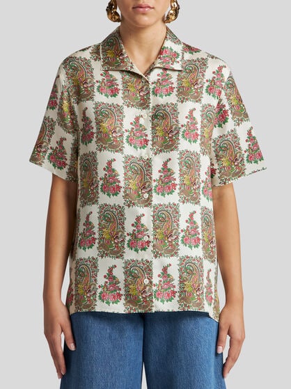 FLORAL BOWLING SHIRT
