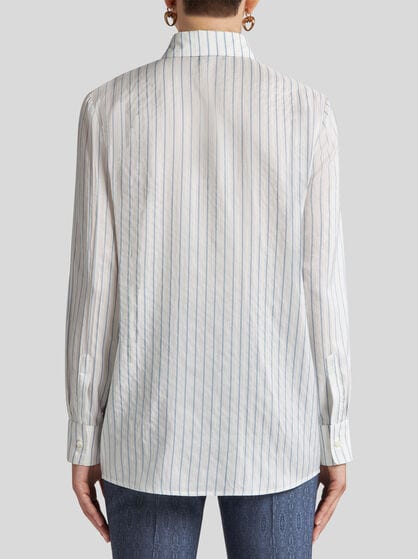 STRIPED SILK SHIRT
