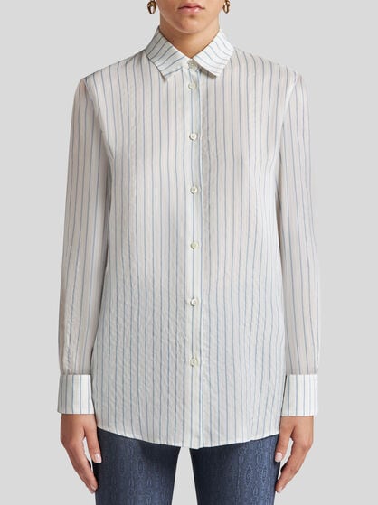 STRIPED SILK SHIRT