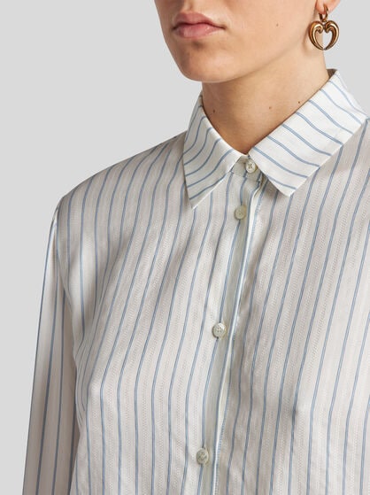 STRIPED SILK SHIRT