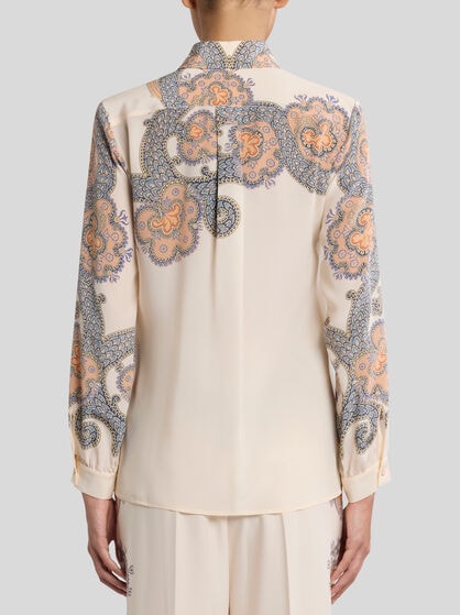 YEAR OF SNAKE SILK SHIRT