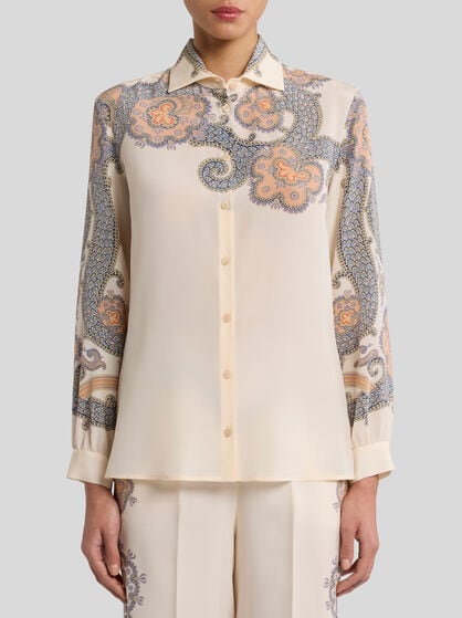 YEAR OF SNAKE SILK SHIRT
