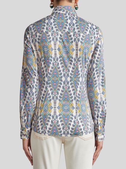 MEDALLION AND PAISLEY SHIRT