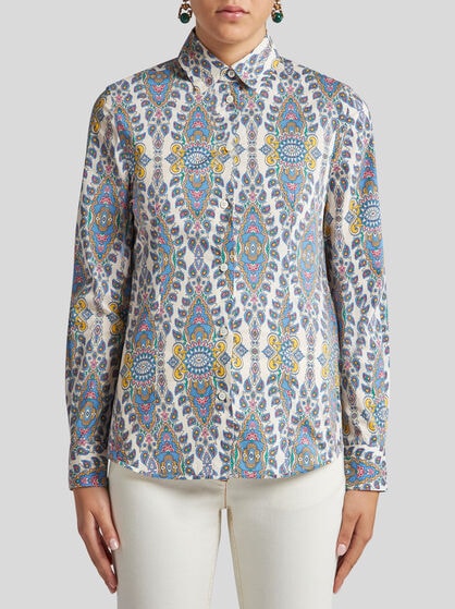 MEDALLION AND PAISLEY SHIRT