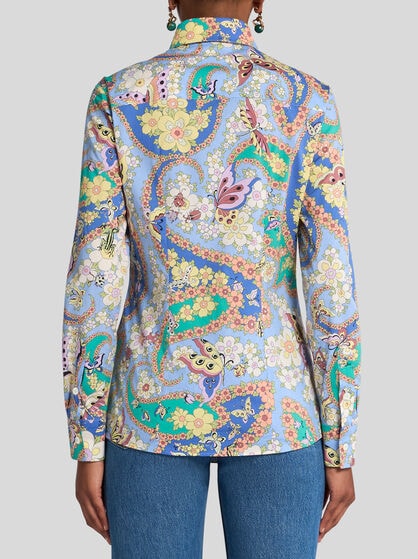 SLIM-FIT PAISLEY SHIRT
