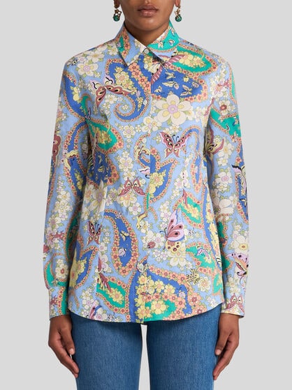 SLIM-FIT PAISLEY SHIRT