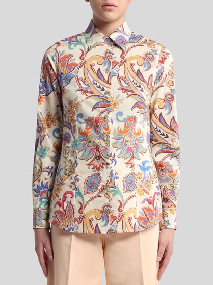 PRINTED POPLIN SHIRT