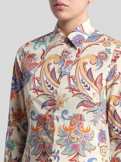 PRINTED POPLIN SHIRT
