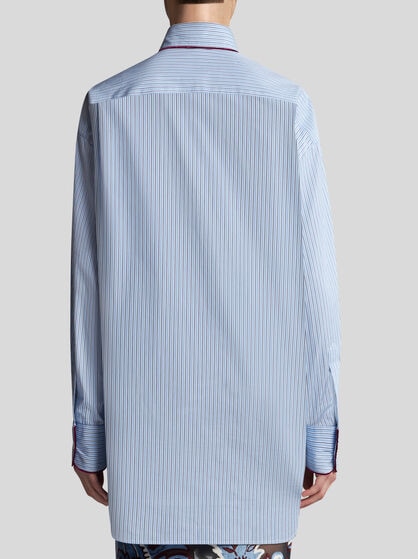 STRIPED POPLIN SHIRT