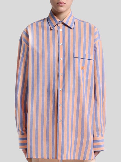 STRIPED MUSLIN SHIRT