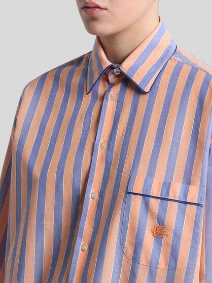 STRIPED MUSLIN SHIRT