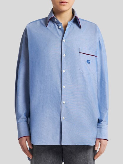 OXFORD SHIRT WITH PEGASO DETAIL