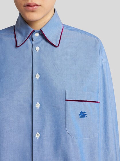 OXFORD SHIRT WITH PEGASO DETAIL