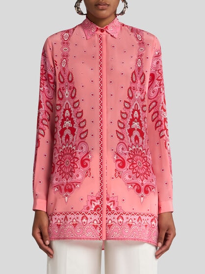 FLORAL, MEDALLION AND PAISLEY SHIRT