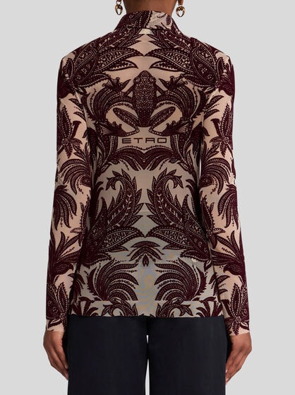 PAISLEY TULLE SHIRT