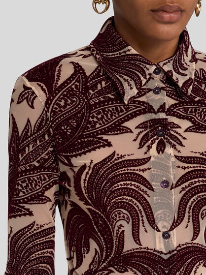 PAISLEY TULLE SHIRT