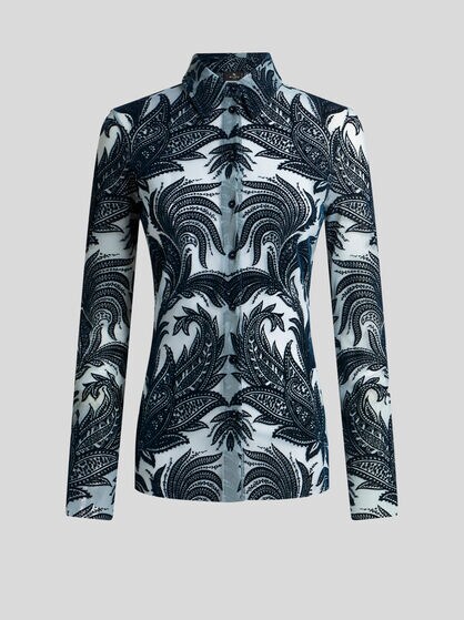 PAISLEY TULLE SHIRT