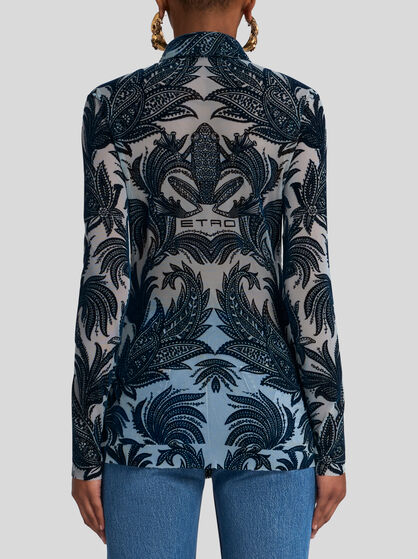 PAISLEY TULLE SHIRT