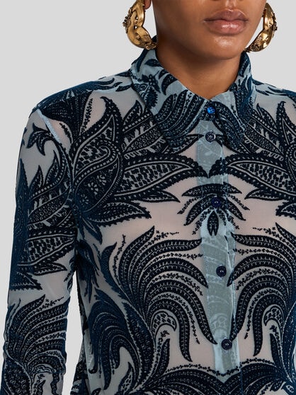 PAISLEY TULLE SHIRT