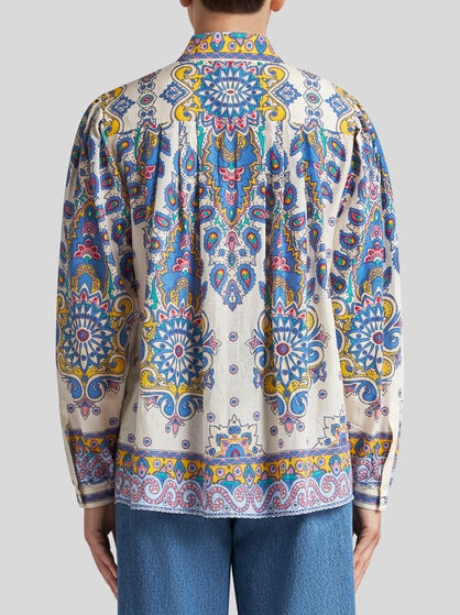 WIDE COTTON AND SILK SHIRT