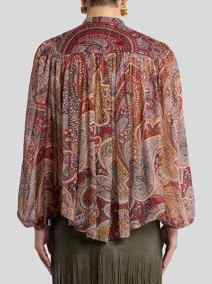 PRINTED SILK SHIRT