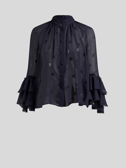 FIL COUPÉ GEORGETTE SHIRT