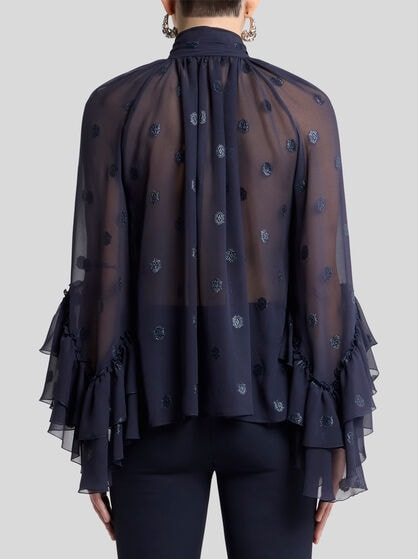 FIL COUPÉ GEORGETTE SHIRT