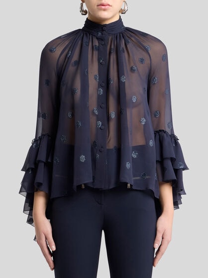 FIL COUPÉ GEORGETTE SHIRT