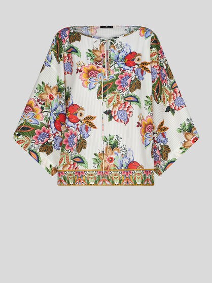 MULTICOLOURED BOUQUET BLOUSE
