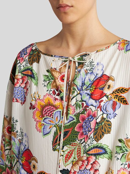 MULTICOLOURED BOUQUET BLOUSE