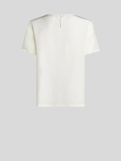 CREPE DE CHINE T-SHIRT