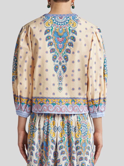 COTTON BLOUSE WITH PRINT