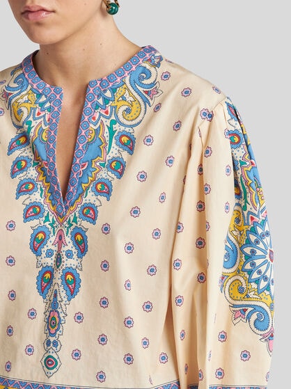 COTTON BLOUSE WITH PRINT