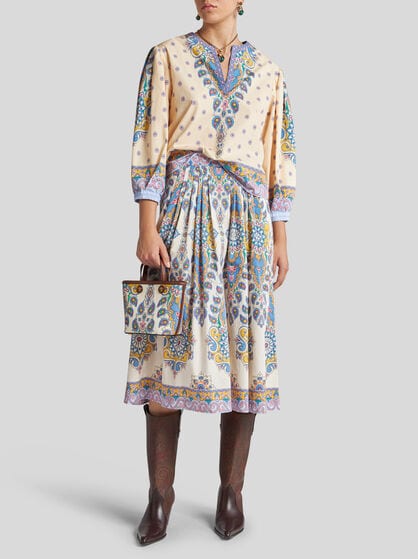 COTTON BLOUSE WITH PRINT