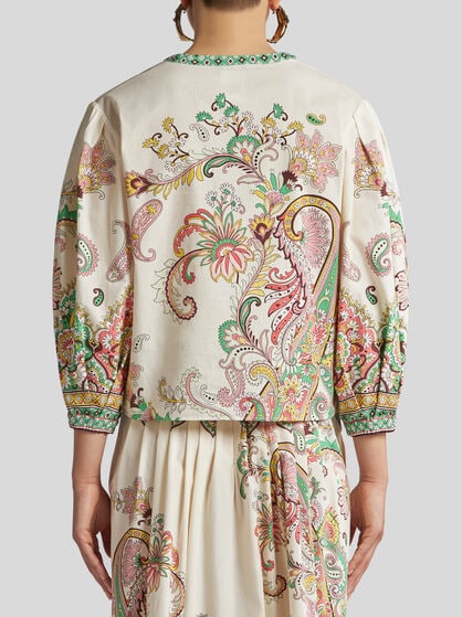 COTTON BLOUSE WITH FLORAL PRINT