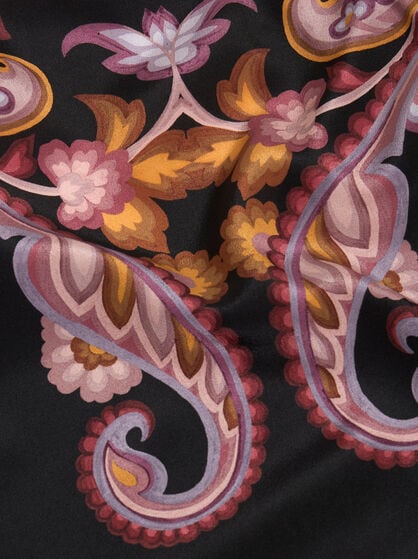 PRINTED CREPE DE CHINE TOP
