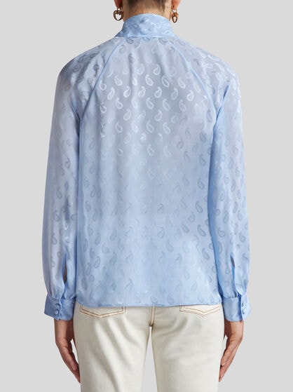 SILK JACQUARD BLOUSE
