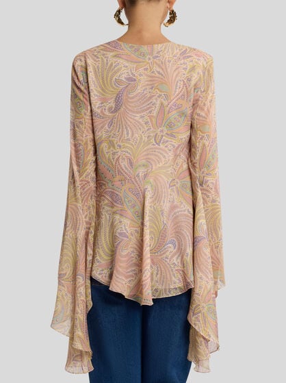 ASYMMETRIC SILK TOP