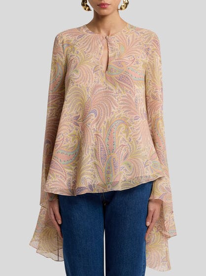 ASYMMETRIC SILK TOP
