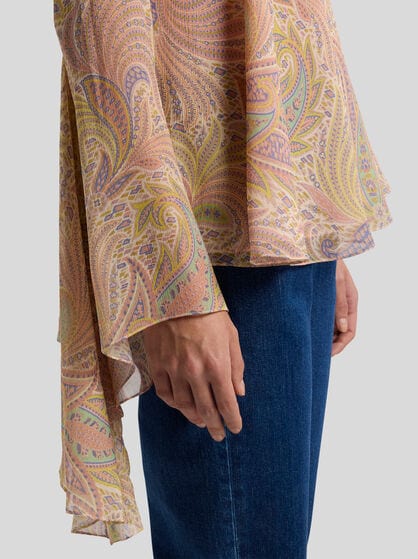 ASYMMETRIC SILK TOP