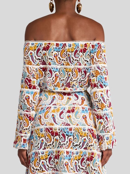 PAISLEY MACRAMÉ TOP